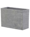 Maceta rectangular gris 34x80x56 cm EDESSA_772685