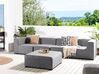 4 Seater Modular Garden Sofa Set Grey AREZZO_848125