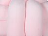 Dekokissen Knoten Ball Flechtmuster Samtstoff rosa 20 x 20 cm MALNI_790127