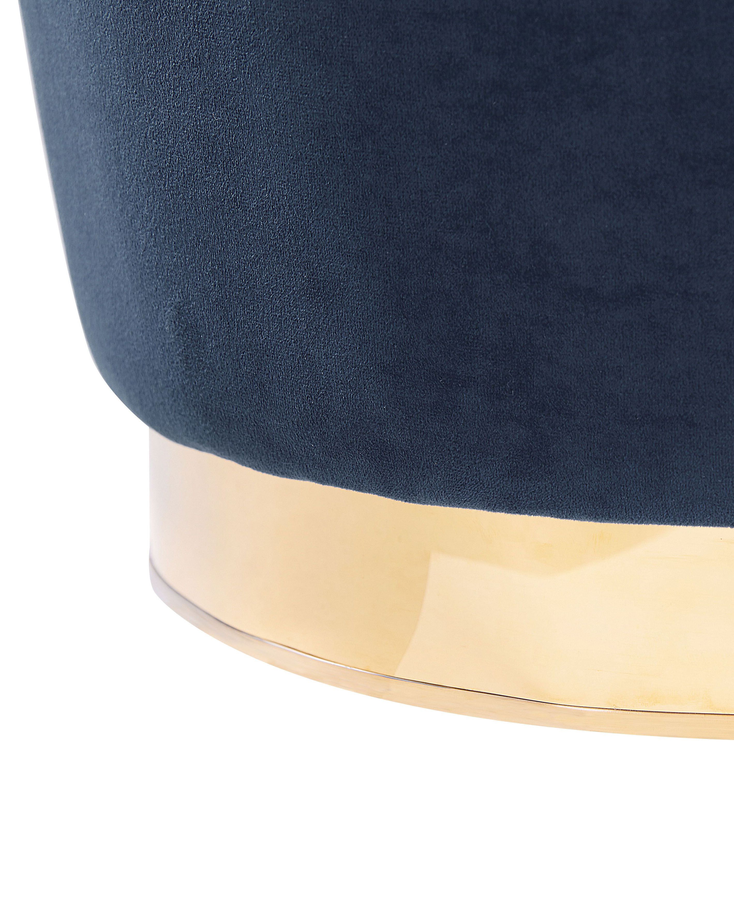 Fotel welurowy niebieski ALBY