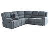 Sofa z manualną funkcją relaksu szara ROKKE_799618