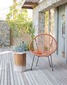 Cadeira de jardim em rattan laranja ACAPULCO II_813857