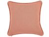 Chaise-Longue à esquerda em tecido bouclé rosa pêssego CHEVANNES_877198