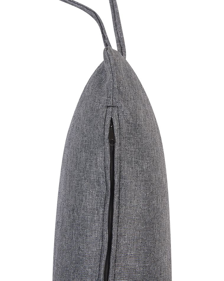 PE Rattan Hanging Chair Grey CASOLI Beliani.co.uk