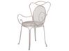 Conjunto de 2 cadeiras de jardim em metal cinzento CILENTO_763388
