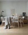 Conjunto de 2 sillas de comedor blanco/madera clara SANTOS_832698