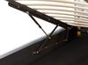 Cama de solteiro com arrumação em veludo cinzento 90 x 200 cm METZ_861414