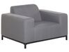 5 Seater Garden Sofa Set Grey with Black ROVIGO_795326