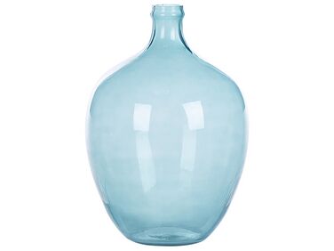Glass Decorative Vase 39 cm Light Blue ROTI