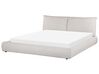 Corduroy EU Super King Size Bed Beige VINAY_879957