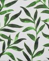 Gartenstuhl Akazienholz hellbraun Textil cremeweiß / grün Blattmuster 2er Set CINE_819295