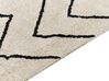 Teppich Baumwolle beige / schwarz 200 x 200 cm geometrisches Muster Kurzflor ELDES_839774