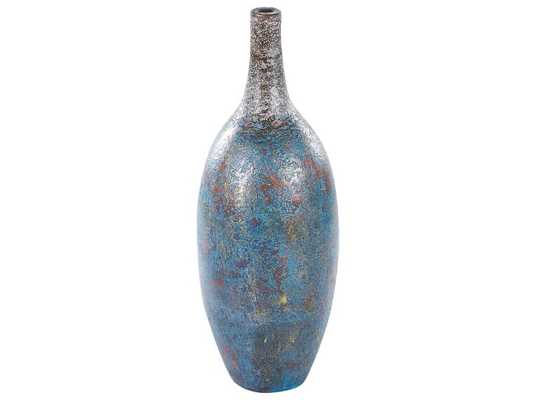 Vaso decorativo terracotta blu 60 cm PIREUS_850870