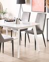 Sada dvou sametových jídelních židlí v šedé barvě CLAYTON_710951