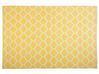 Outdoor Teppich gelb 140 x 200 cm marokkanisches Muster zweiseitig Kurzflor AKSU _733388