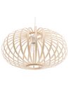 Lampe suspension ovale en bambou clair HAVEL_784915