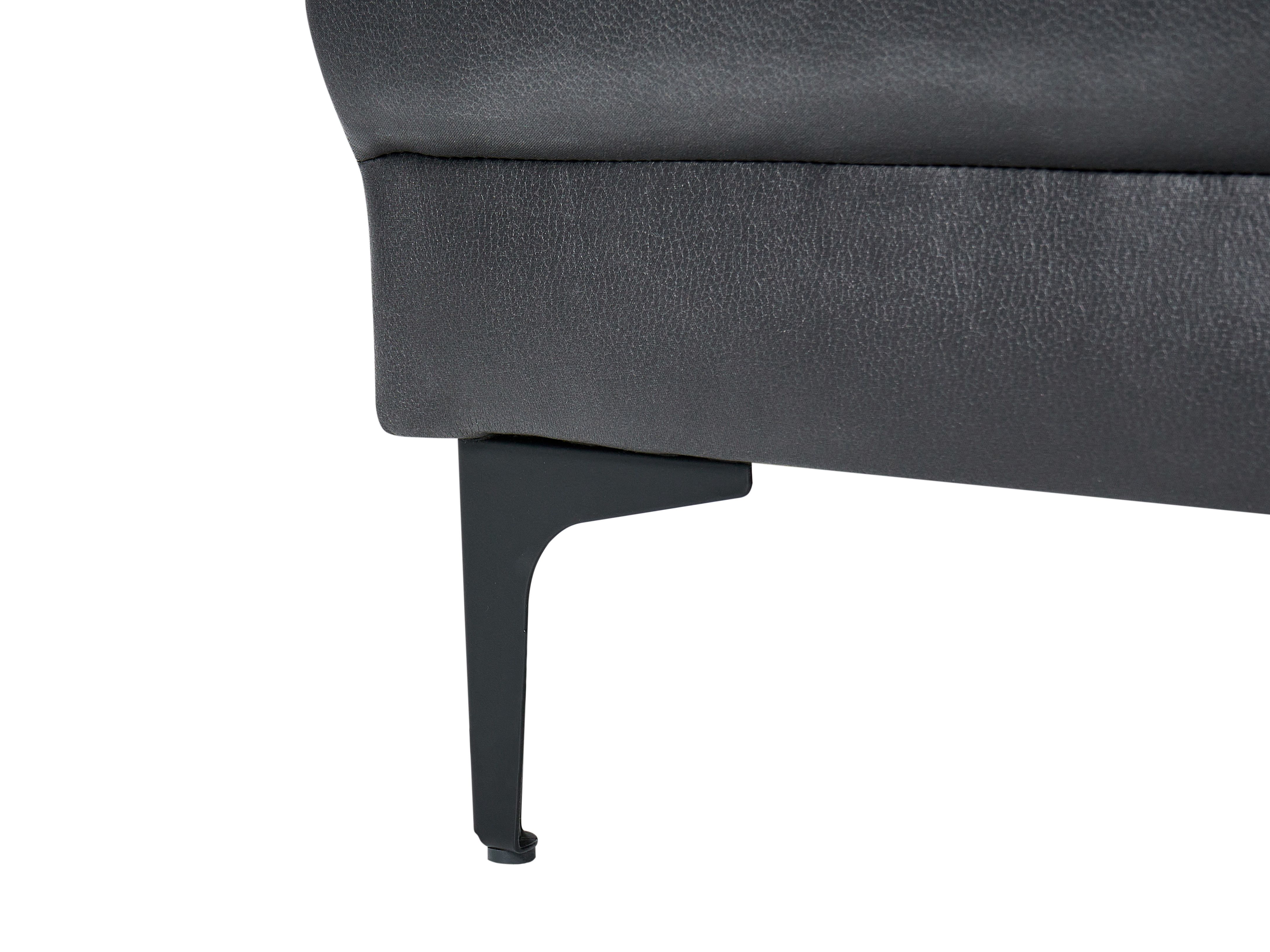 5 Seater UShaped Modular Faux Leather Sofa Black ABERDEEN Beliani.co.uk