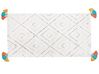 Bavlnený koberec 80 x 150 cm biela/viacfarebná KARTAL_747622