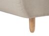 Left Hand Fabric Corner Sofa Bed Beige ALSTEN_799300