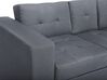 Sectional Sofa Bed with Ottoman Dark Grey FALSTER_751418