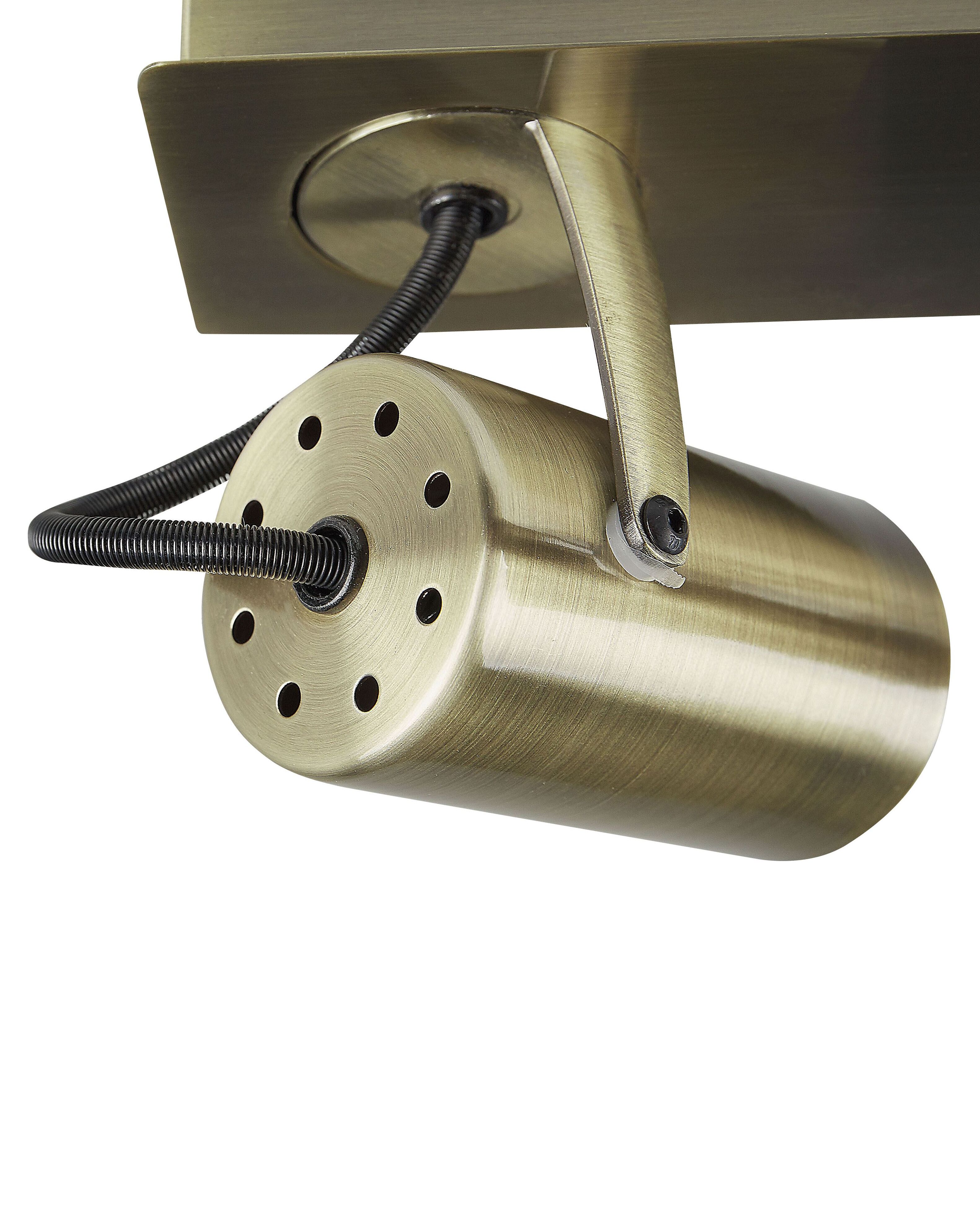 3 Light Spotlight Metal Bar Brass KLIP Beliani.co.uk