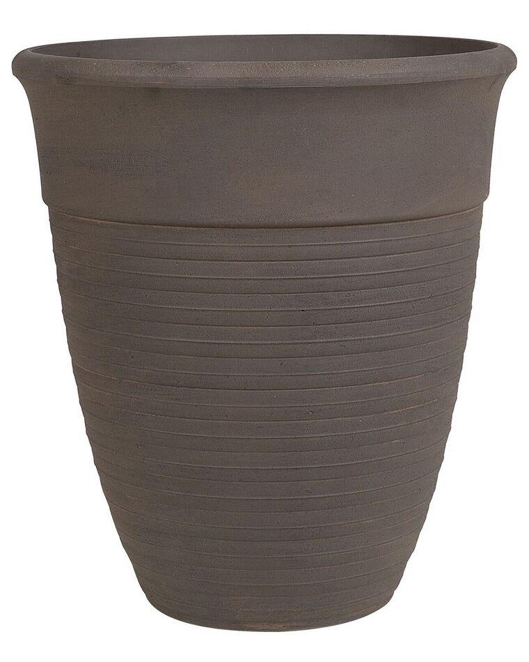 Vaso para plantas em pedra castanha 43 x 43 x 49 cm KATALIMA_733450