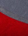 Tappeto shaggy rosso tondo ⌀ 140 cm DEMRE_715103