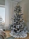 Künstlicher Weihnachtsbaum schneebedeckt 210 cm weiß BASSIE_837647