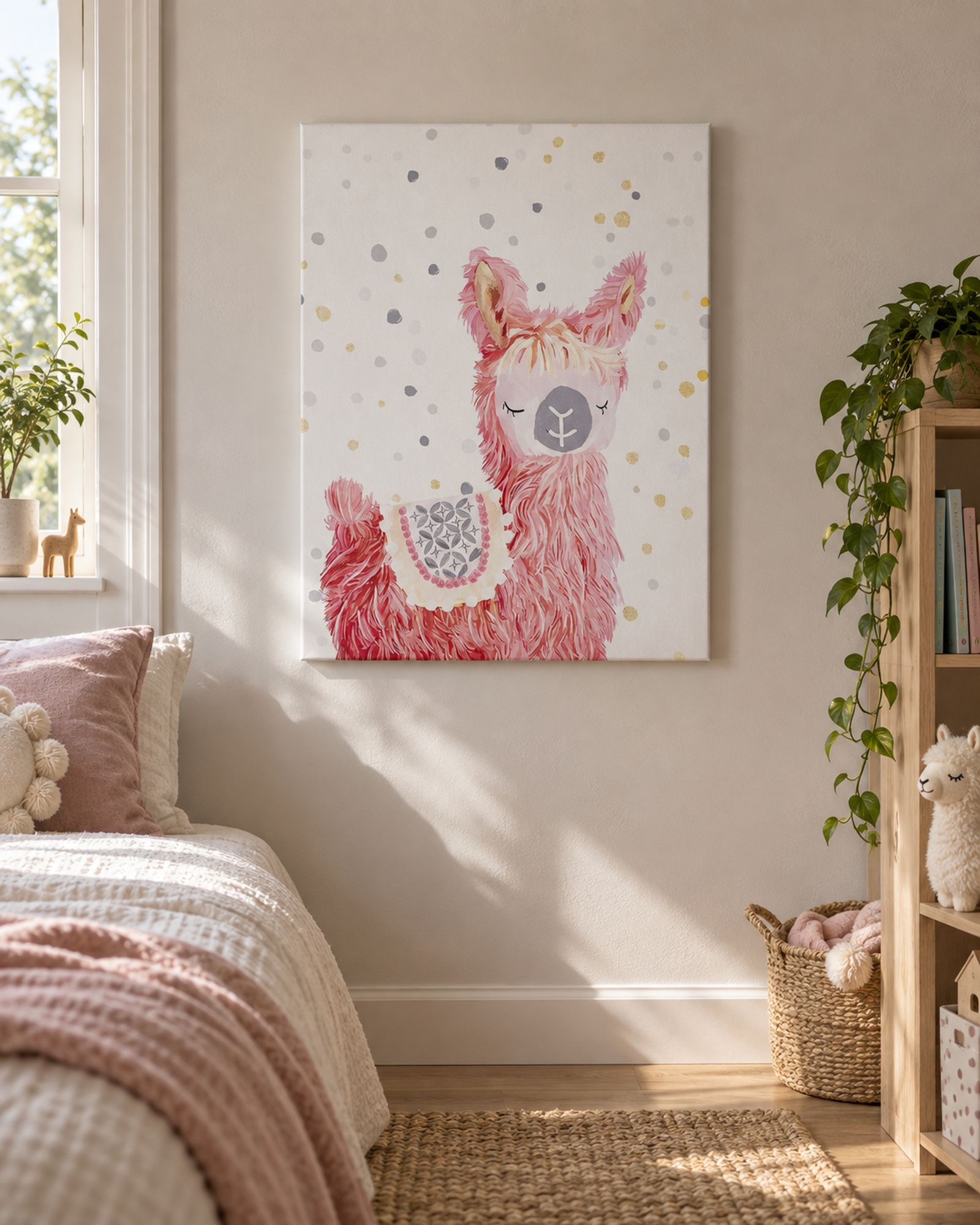 Impressão de lama cor-de-rosa em tela 60 x 80 cm AFASSA | Beliani.pt