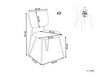 Set of 2 Boucle Dining Chairs Off-White NELKO_884718