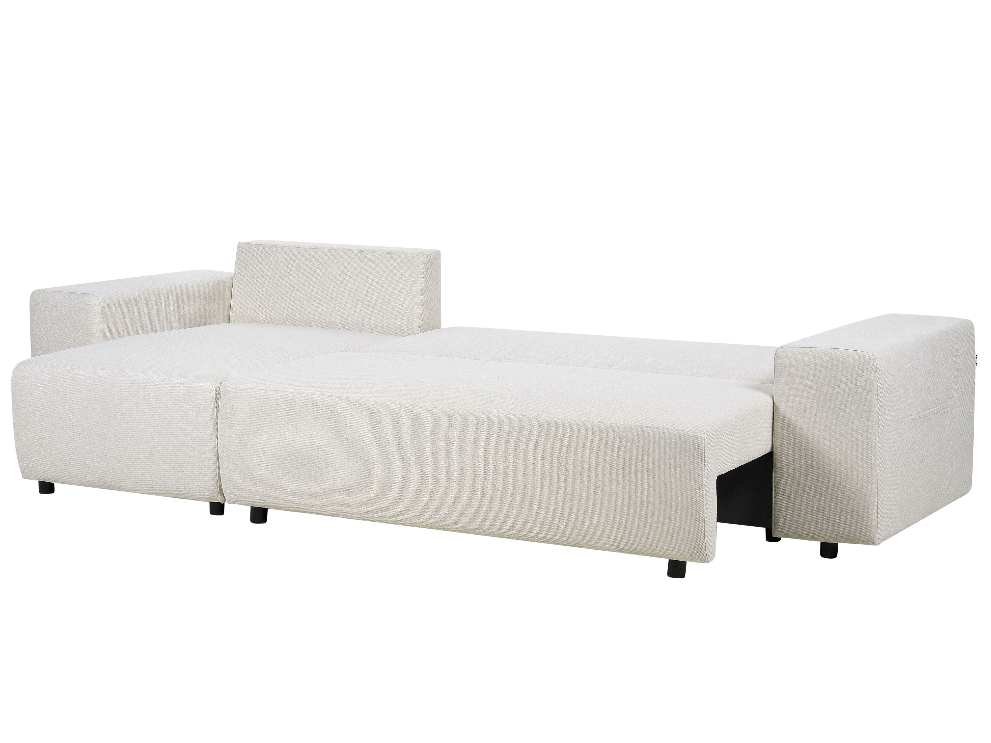 Canapé d'angle NORREA Beige clair Tissu Côté gauche | Leroy Merlin