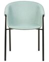Set of 2 Fabric Dining Chairs Mint Green AMES_883794