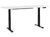 Electric Adjustable Standing Desk 180 x 80 cm White and Black DESTINES_899518