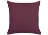 Set of 2 Linen Cushions 45 x 45 cm Purple SAGINA_838507