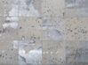 Teppich Kuhfell beige / silber 160 x 230 cm Patchwork Kurzflor YAZIR_721251