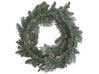 Pre-Lit Frosted Christmas Wreath ⌀ 40 cm Green WAPTA_832034