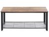Table basse bois foncé et noire 106 x 60 cm ASTON_774581