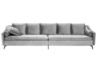 Velvet Sofa Light Grey AURE