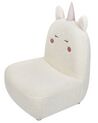 Teddy Kids Armchair Unicorn White LULEA_886926