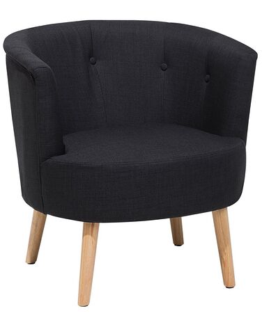 Fabric Tub Chair Black ODENZEN