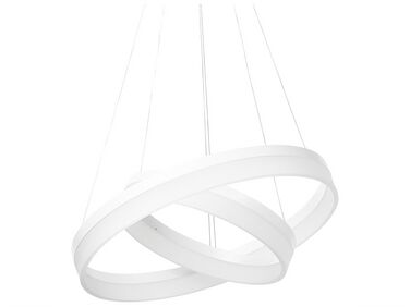 Lampe suspendue LED en métal blanc PUZI
