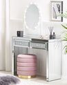 2 Drawer Mirrored Console Table Silver TILLY_809797