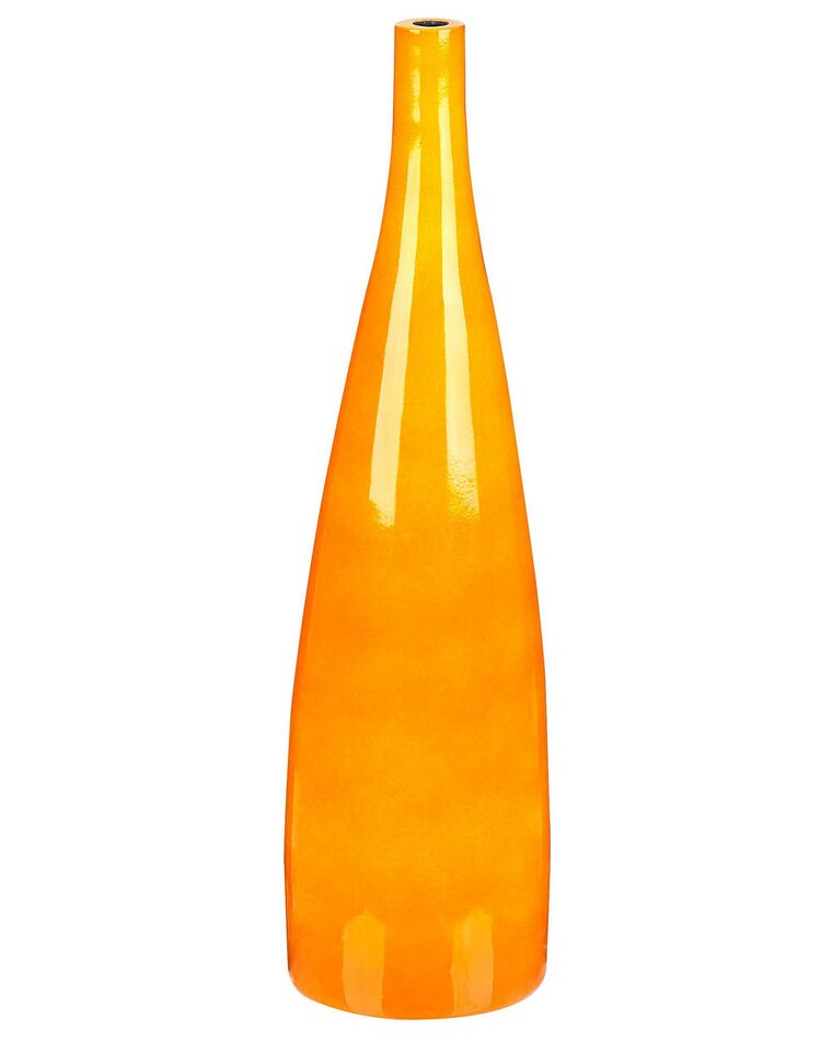 Wazon na kwiaty z terakoty 50 cm pomarańczowy SABADELL _847856