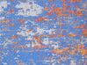 Teppich mehrfarbig 80 x 150 cm abstraktes Muster Fransen Kurzflor ACARLAR_817380