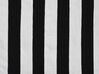 Outdoor Teppich schwarz-weiß 140 x 200 cm Streifenmuster Kurzflor TAVAS_714871