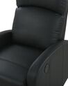 Faux Leather LED Recliner Chair with USB Port Black VIRRAT_788792