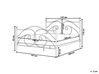 Łóżko metalowe 140 x 200 cm czarne DINARD_765088