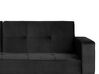 Velvet Sofa Bed Black VISNES_745931