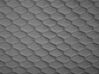 Cama con somier de terciopelo gris claro/madera oscura 160 x 200 cm BAYONNE_713653
