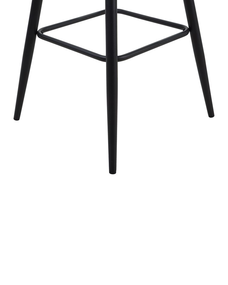 Set of 2 Fabric Bar Chairs Grey DARIEN Beliani.co.uk